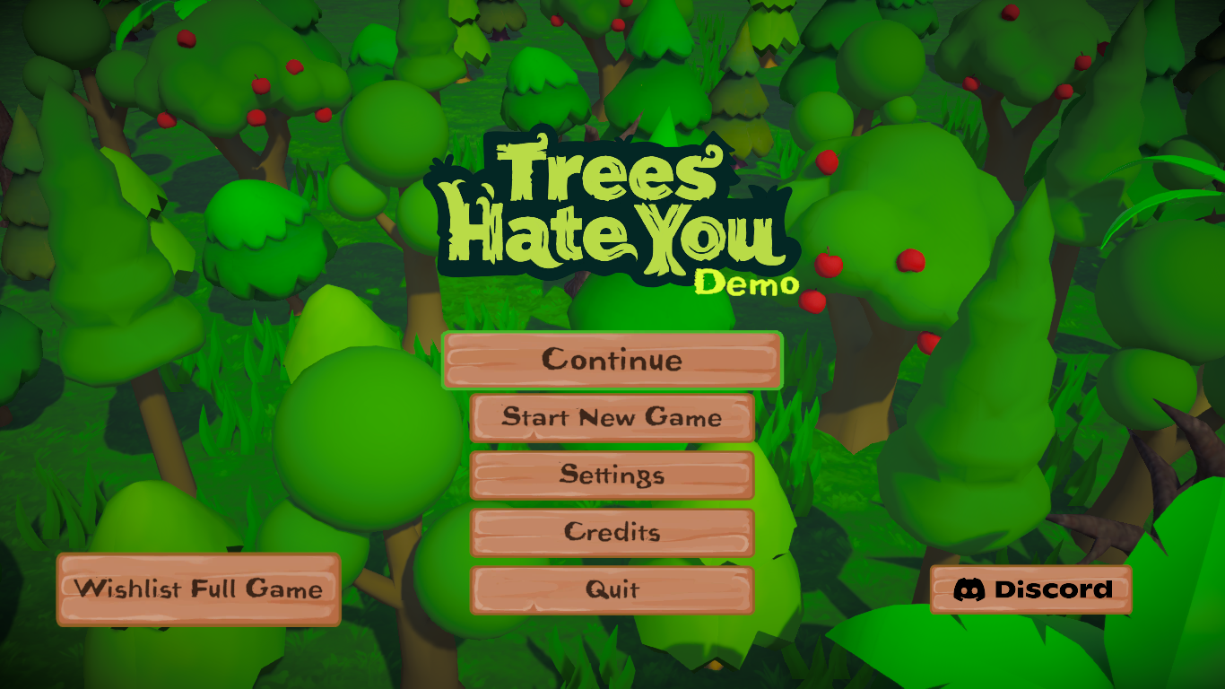 Trees Hate You gameplay after launching the PC version